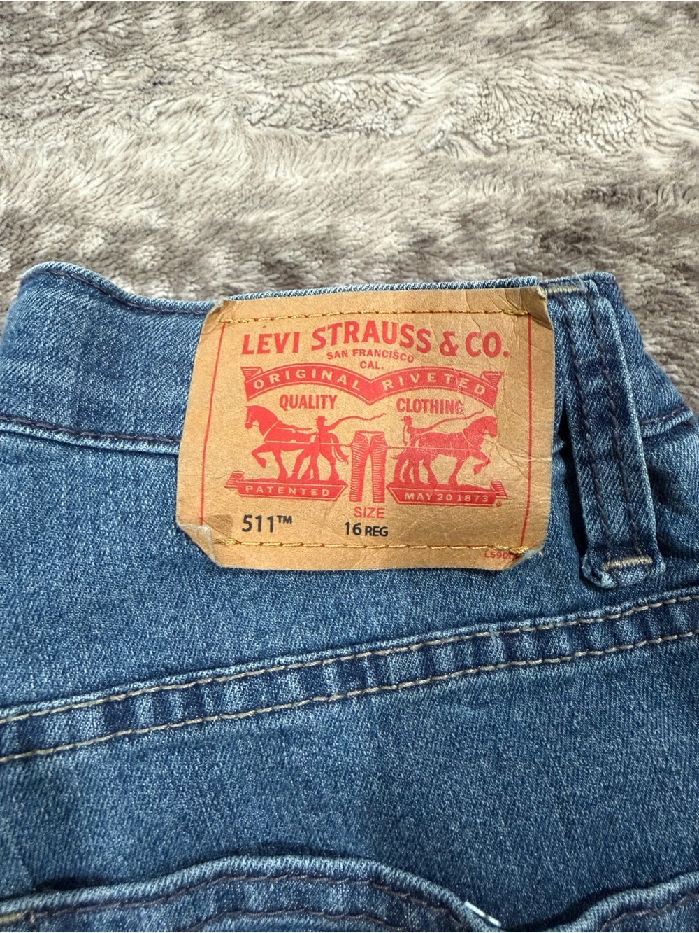 Levi Strauss & Co. Kids 511 Blue Denim Jeans